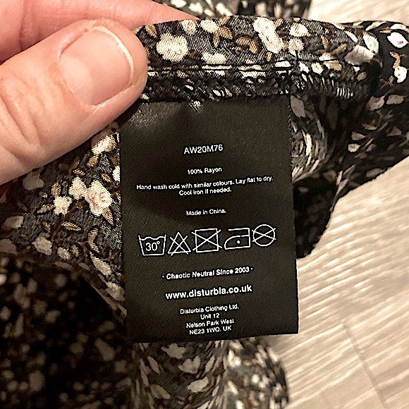 🦋 DISTURBIA (NWT) • Collared Floral Mini Dress • Size Small / US4 / Size UK8 - Picture 13 of 15